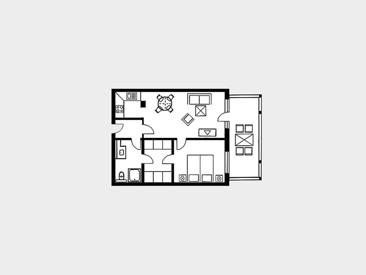 Strandvillen Binz - Ferienwohnung Mit 1 Schlafzimmer Und Balkon Ah-627 Exteriör bild